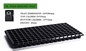Zemin Dal Pot PS PVC Mikro Yeşiller İçin Kubbeli Siyah Plastik Fide Tepsisi