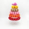 4 Katlı Plastik Macaron Kek Kulesi Geri Dönüştürülebilir
