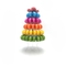 Eyfel Kulesi 6 Katmanlı Plastik Macaron Standı 10 İnç Lüks Macaron Ambalajı