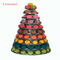 Gri PVC Plastik Macaron Kulesi Standı Yuvarlak Akrilik Tabanlı Macaron Katmanı
