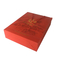 Hediye Kutusu Kırmızı Lüks Sert Kağıt Torba Ambalaj Çay Çikolata İçin Özel Logo