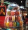 Pasta Dükkanı Tatlılar Ambalaj Kutusu için 4 Katmanlı Macaron Kulesi Tatlı Yiyecek Teşhir Standı