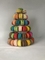 İstiflenebilir Plastik Macaron Ambalaj Noel Ağacı 6 Katmanlı Macaron Standı