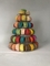 İstiflenebilir Plastik Macaron Ambalaj Noel Ağacı 6 Katmanlı Macaron Standı