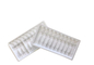 Beyaz Su Enjeksiyon Blister Paket 1mlx10 Plastik İç Ampul Şişe Tabak