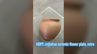 HDPE taklit seramik çiçek tabağı, retro çiçek tabağı, plastik çiçek tabağı