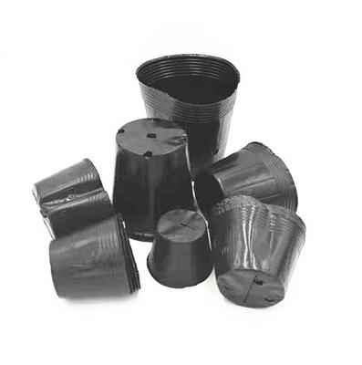 HDPE Plastik Çömlek Çömlek Soğan Tohumları Sera için Siyah Çömlek Büyütme