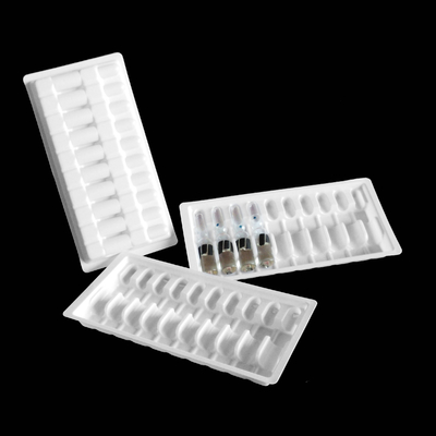 10ml İlaç Şişesi APET Beyaz Plastik Blister Ambalaj Flakon Tutucu Tepsisi