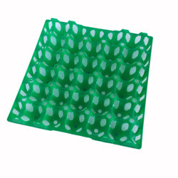 Geri dönüştürülebilir malzeme ile yumurta paketleme için 30 delikli PET PVC plastik yumurta tepsisi