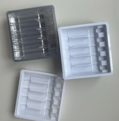 PVC PET kutu tutucusu su enjeksiyonu Tonetto ampul oral sıvı toz enjeksiyon blister ambalaj ilaç ambalaj plastik tepside