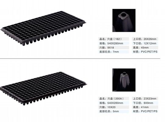 200 hücrelik plastik tohumlama tepsisi - 2 mm kalınlığında ve bitkilerin kalıcı büyümesi için yaşlanmaya dayanıklı