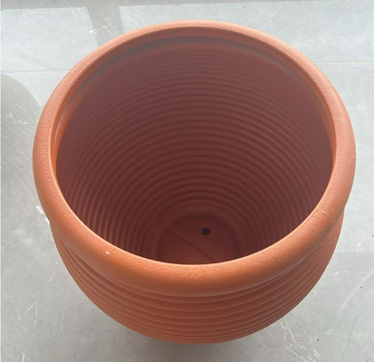 İç ve dış kullanım için çoklu boyutlara ve embossing tasarımına sahip PE kaplı plastik çiçek küpü