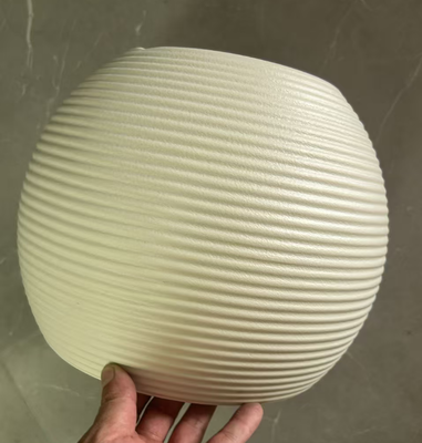 HDPE Nordic Morandi Rengi, büyük kapasiteli iç ve dış kullanım için elle boyanmış renkli glaze ile seramik benzeri bir çiçek küpü