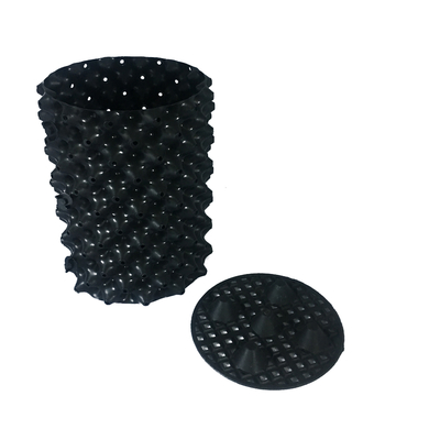 20cm Çap 0.7mm PVC Plastik Hava Kapları Kaplanmamış Parçalanabilir Polimerler Siyah Hava Kapları