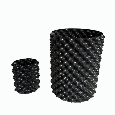 Yuvarlak 15cm Yüksek Dayanıklı 1.5 Galon Plastik Hava Tencereleri 0.7mm PP Hava Budama Tencereleri