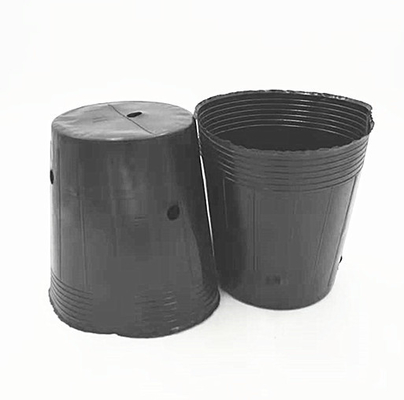 HDPE Plastik Çömlek Çömlek Soğan Tohumları Sera için Siyah Çömlek Büyütme