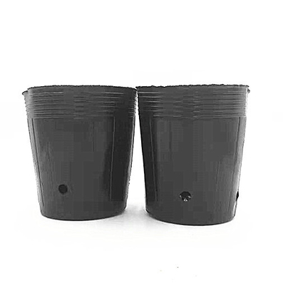 HDPE Plastik Çömlek Çömlek Soğan Tohumları Sera için Siyah Çömlek Büyütme