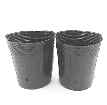 HDPE Plastik Çömlek Çömlek Soğan Tohumları Sera için Siyah Çömlek Büyütme