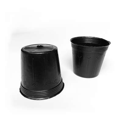 Kış PE Siyah 3 Gallon Bitki Kapları 23cm Yükseklik Derinlik Çömlek Kapları