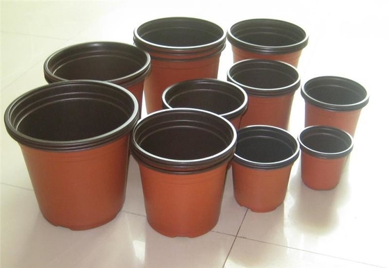 Yeni Tasarım 3 Inç Plastik Çömlekler Yumuşak Kahverengi Plastik Çiçek Çömlekleri