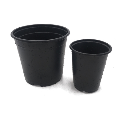Açık ve yumuşak siyah çift renkli plastik çiçek kavanozları çikolata fidanı tohum ekimi beslenme kavanozu