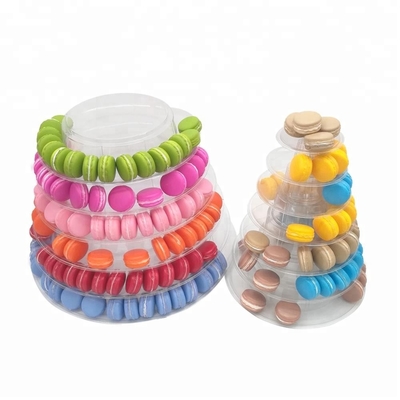 Yeni Macaron Kulesi Piramidi 13 Kat Plastik Macaron Kulesi Ekran Standı