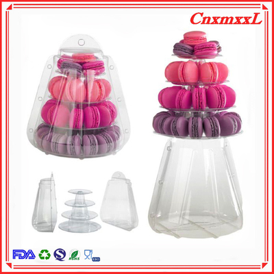 Yeni tarz küçük plastik 4 katman Makaron Kulesi 47 adet Toptan Satış