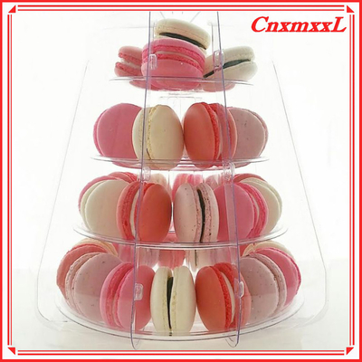 Konforlu Küçük Makaron Plastik Ekran Standı Kule 37pcs Geri Dönüştürülebilir