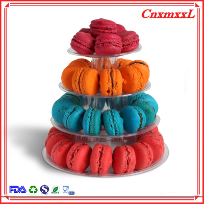 Konforlu Küçük Makaron Plastik Ekran Standı Kule 37pcs Geri Dönüştürülebilir