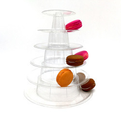 Açık 4 Kat Canele Display Stand For Cake Shop Bakery