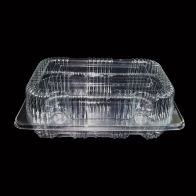 Salata ve sebze ambalajı için biyolojik olarak ayrıştırılabilir 18cm gıda kalitesi PET plastik tepsisi