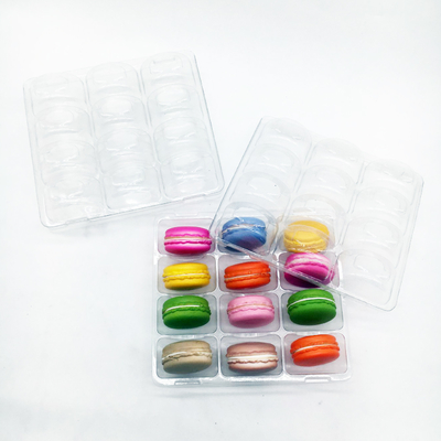 12 pack Clear PVC/PET blister macaron  package cake/cookie/canday packaging