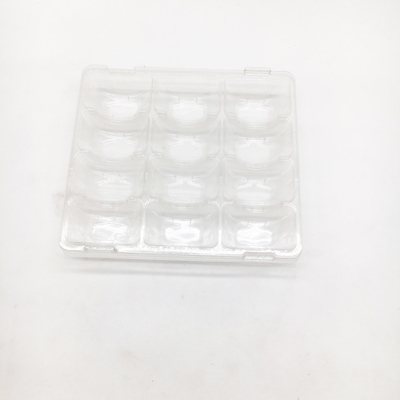 PVC/PET Clear macaron tray 12 holes tray