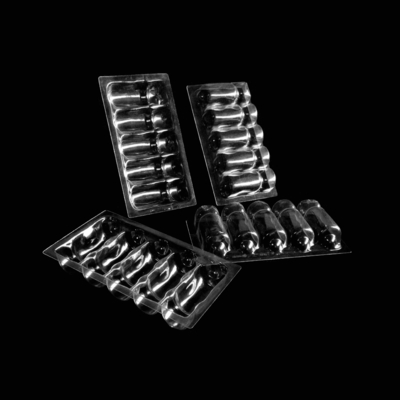 Özel Şeffaf Plastik Ampul Tepsisi PVC PET PETG ESD'de Blister Ambalajı