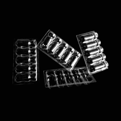 Özel Şeffaf Plastik Ampul Tepsisi PVC PET PETG ESD'de Blister Ambalajı