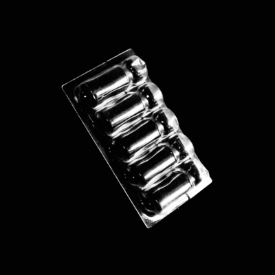 Açık PVC PET PP Clamshell Paketleme Kağıt Karton Dağıtıcıyla Plastik Blister Ampoule Tepsisi