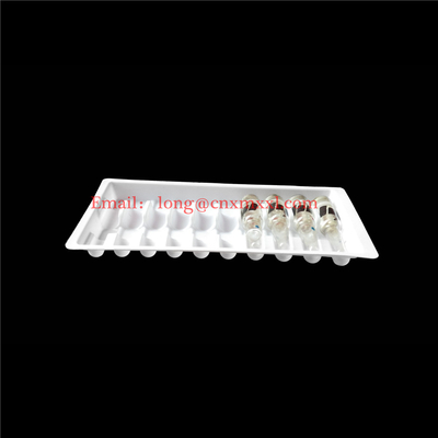 Yüksek Kaliteli Plastik Ampuller Tepsisi 1ml 2ml 5ml 10ml Plastik Açık Blister Paketleme Şişeler Blister Tepsisi Kutusu