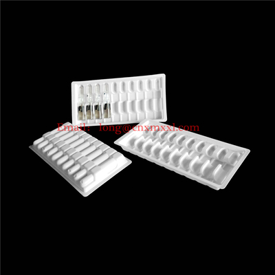 Yüksek Kaliteli Plastik Ampuller Tepsisi 1ml 2ml 5ml 10ml Plastik Açık Blister Paketleme Şişeler Blister Tepsisi Kutusu