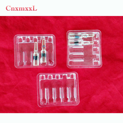 ISO Sertifikası Şişe Ampul Tepsileri Plastik Paket Tepsisi 2ml 3ml 5ml 10ml için