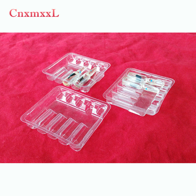 ISO Sertifikası Şişe Ampul Tepsileri Plastik Paket Tepsisi 2ml 3ml 5ml 10ml için