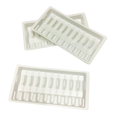 Beyaz Plastik Ampul Tavası Paketleme 10ml Cam Şişe Tavası Plastik Ampul Kutusu