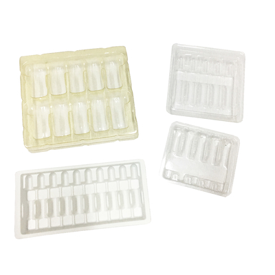 Clamshell Blister Plastik 1ml Ampulet İçeriye Paketleme Tepsileri Kalınlığı 100mm