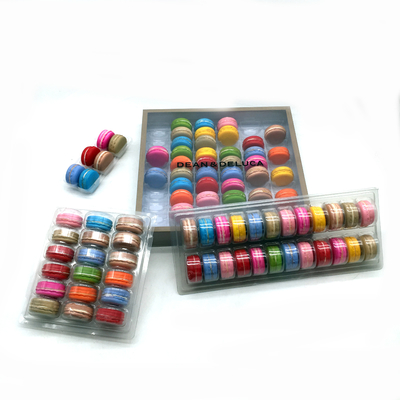 Şeffaf Plastik Makaron Paketleme Blister 6 X 10 Arama 60 Hücre Makaron Paketleme Tepsisi