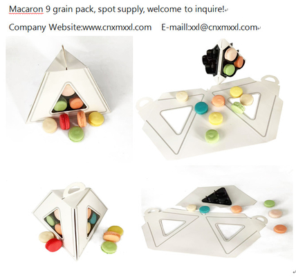 Kağıt Makaron Paketleme Kulesi 9 Pcs 2 Katlı Makaron Kulesi