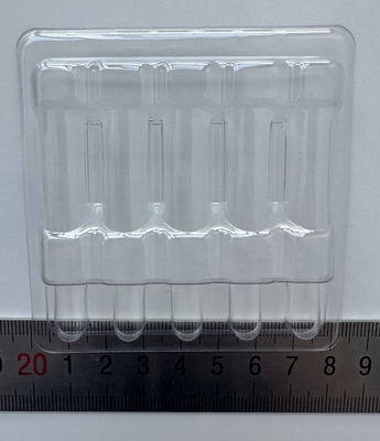 PET Hassas Mallar Paketleme Tepsi Cam Şişe Sabit Paketleme Tepsi Su Enjeksiyon 1ml 2ml 5ml 10ml 5 Paket