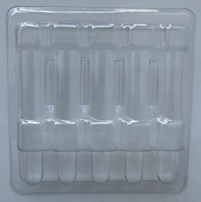 PET Hassas Mallar Paketleme Tepsi Cam Şişe Sabit Paketleme Tepsi Su Enjeksiyon 1ml 2ml 5ml 10ml 5 Paket