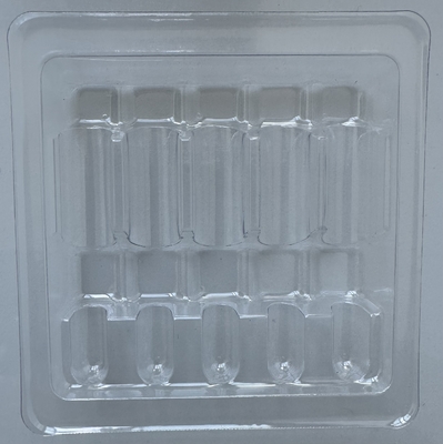 PET Hassas Mallar Paketleme Tepsi Cam Şişe Sabit Paketleme Tepsi Su Enjeksiyon 1ml 2ml 5ml 10ml 5 Paket