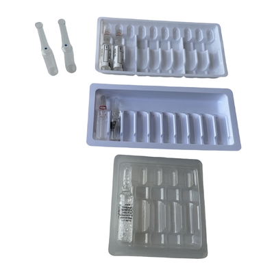1 ml 2 ml 3 ml enjeksiyon ampulaları kendi kendine yapışkan etiket PET ampulalar tepsi özelleştirme