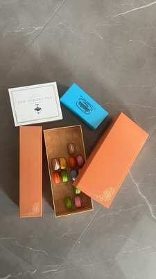Özelleştirilebilir 24 Makaron Hediye Kutusu Paketleme Desserts için butik