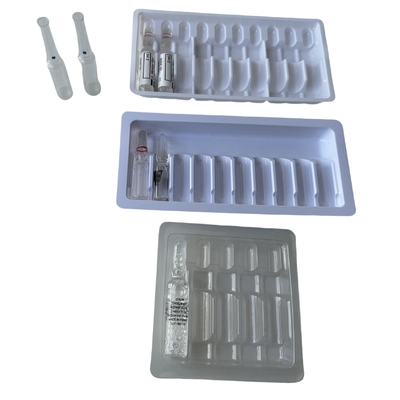 1ml 2ml 3mL Enjeksiyon Ampulası Şişe Kendine yapışkan Etiket PET Ampulası Tepsisi Tam Yapılandırma
